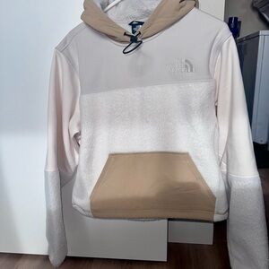 The North Face Beige and Cream Hoodie